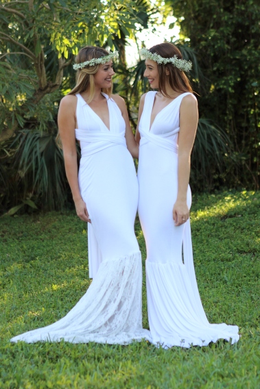 Fitted Convertible Gowns_Nuova Vita_White_Ivory _Wedding_Bridesmaids
